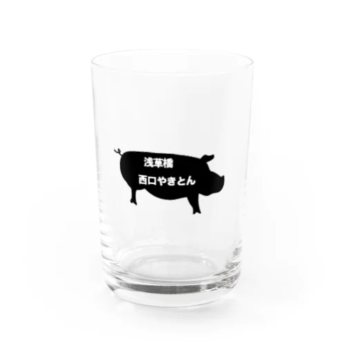 豚シルエット Water Glass