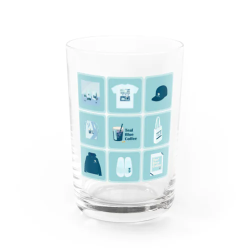 TealBlueItems _Cube BLUE Ver. Water Glass