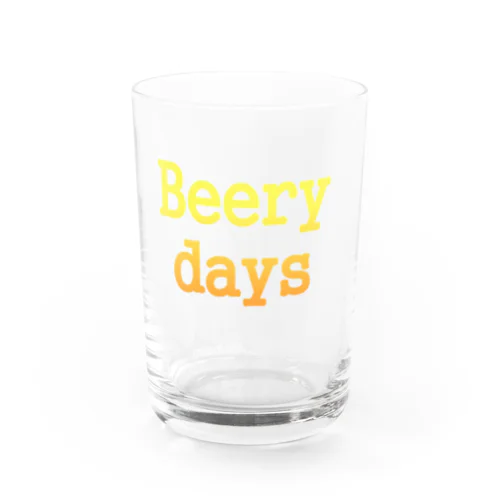 BEERY DAYS Water Glass