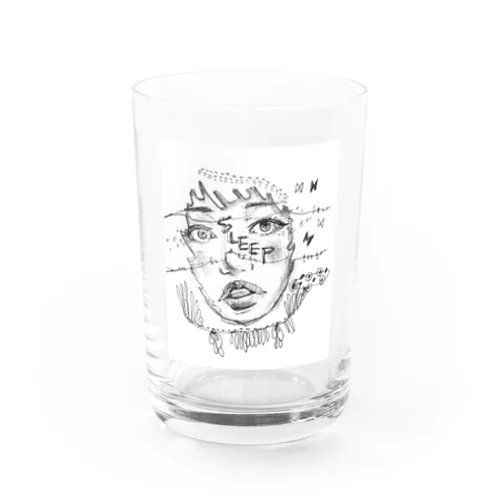 鉛筆画「sleep」 Water Glass