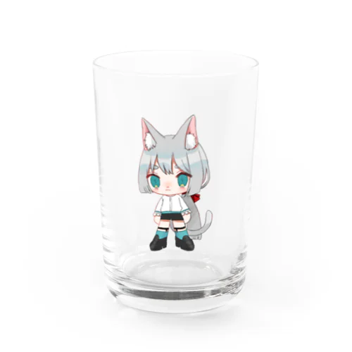 白猫くんのグラス Water Glass