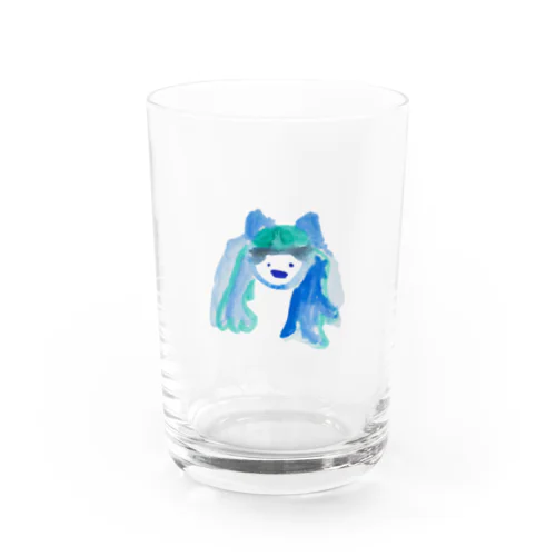 青のおんなのこ Water Glass