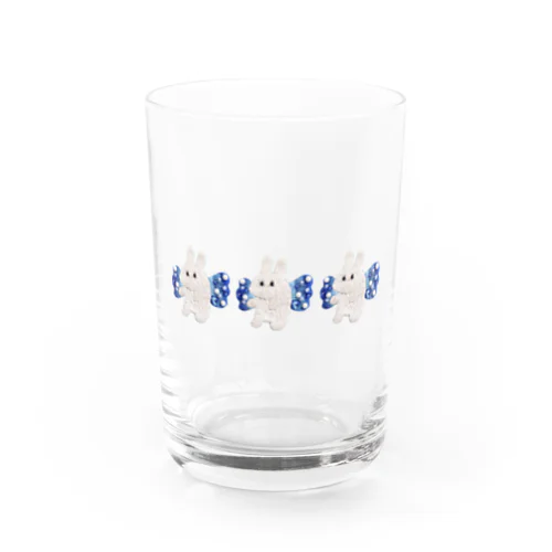 深い海の青色うさ天ちゃん😇 Water Glass