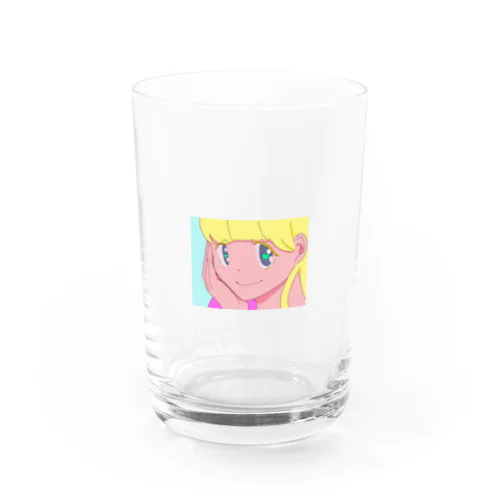 レトロな女の子 Water Glass