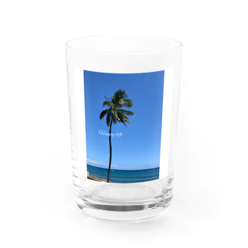 空と椰子の木🌴 Water Glass