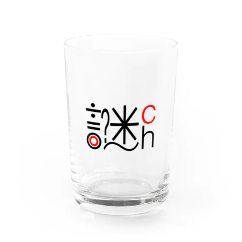 謎ロゴグッズ Water Glass