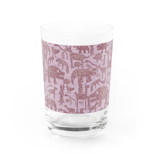 RED animals Water Glass