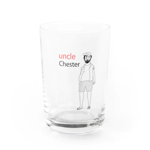 uncle  Chester Water Glass