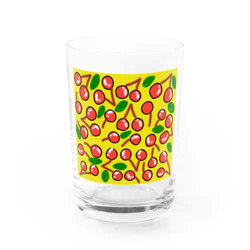 生産者さん応援シリーズ（さくらんぼ） Water Glass