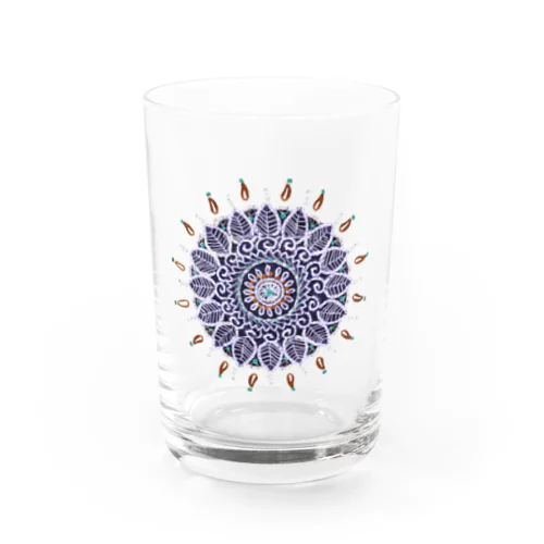 アラベスク刺繡 ✸ ホワイト Water Glass