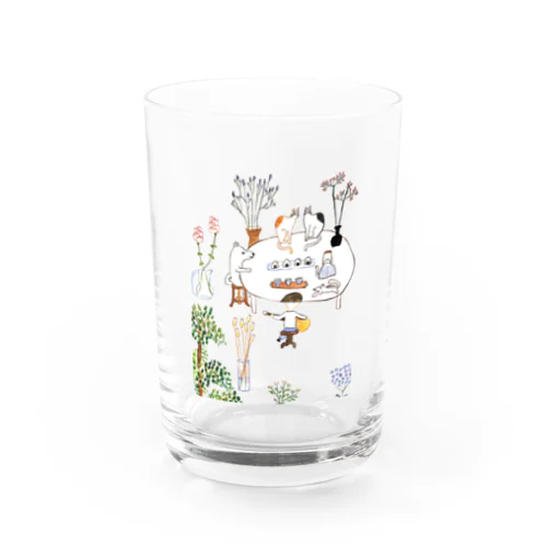 お茶にしましょ Water Glass