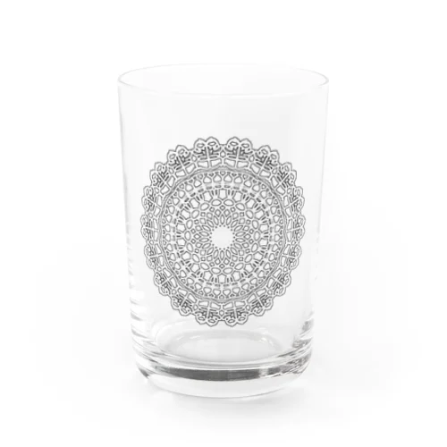 フラワーオブ大天狗(縁取り) Water Glass