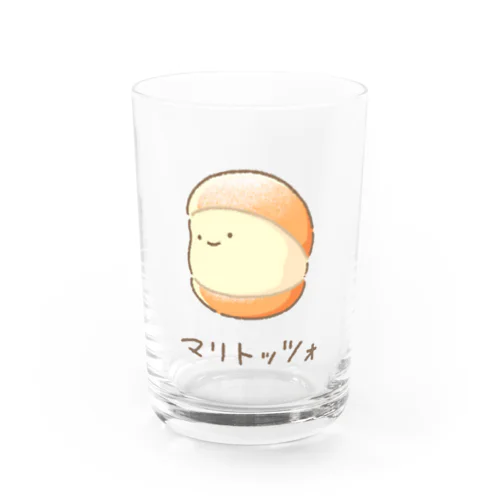 マリトッツォかわいー Water Glass