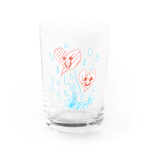 雨のちハートで草 Water Glass