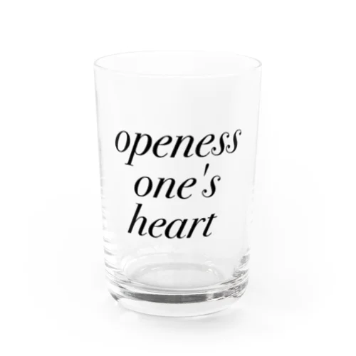 openessone'sheart Water Glass