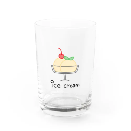 ice cream Water Glass