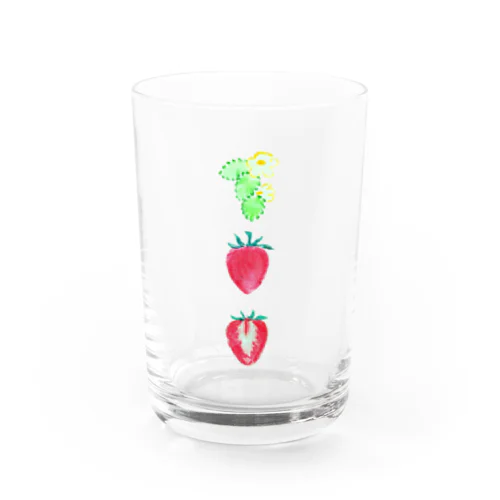 strawberry ┃×3 Water Glass
