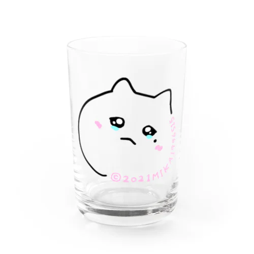 ねこ泣き Water Glass