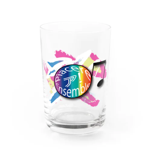 新ロゴ ピアチェーレグッズ！ Water Glass