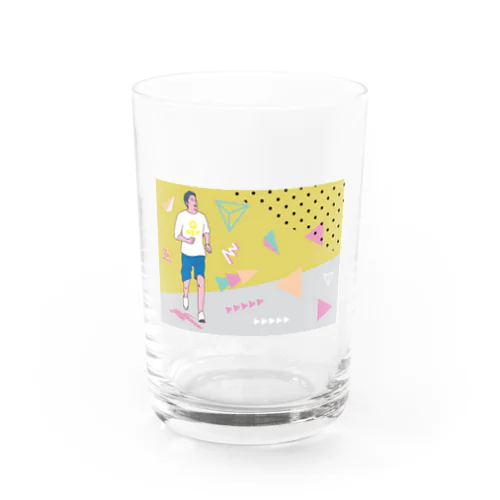 ランニングおにいさん Water Glass