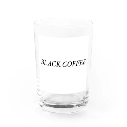 BLACK COFFEE Water Glass