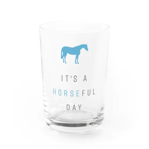 It's a horseful day Water Glass