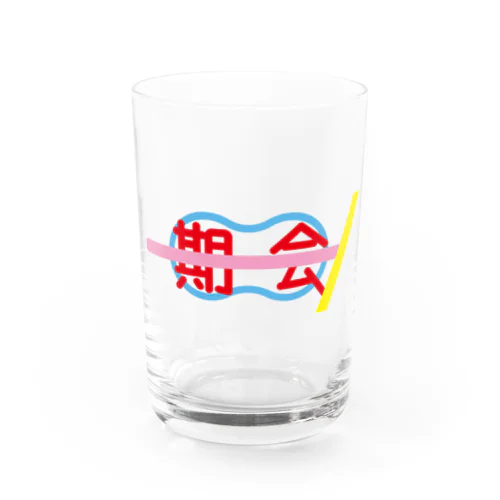 一期一会ロゴ Water Glass