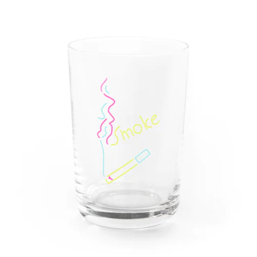 煙にむせる smoke 80's Water Glass