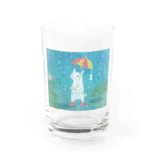 雨降り_白い生き物 Water Glass