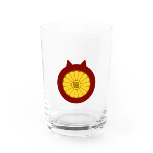 猫議員グッズ@赤 Water Glass