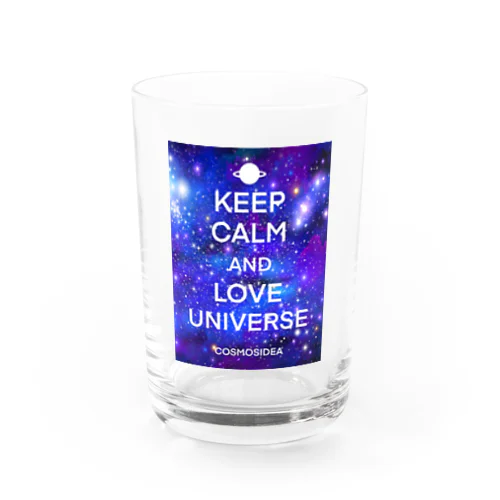 KEEP CALM AND LOVE UNIVERSE グラス