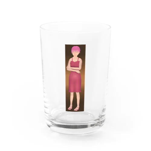ピンク色の女の子 Water Glass