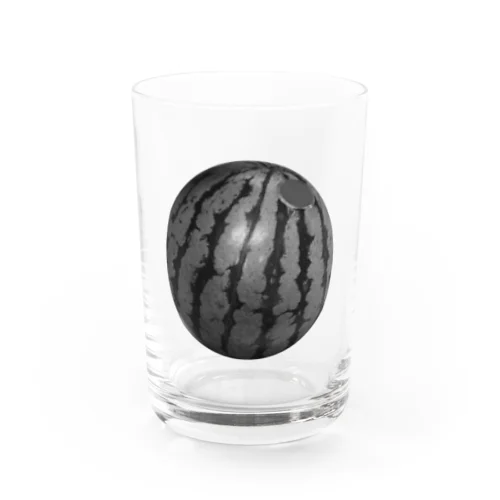 スイカ好き -monochrome Water Glass