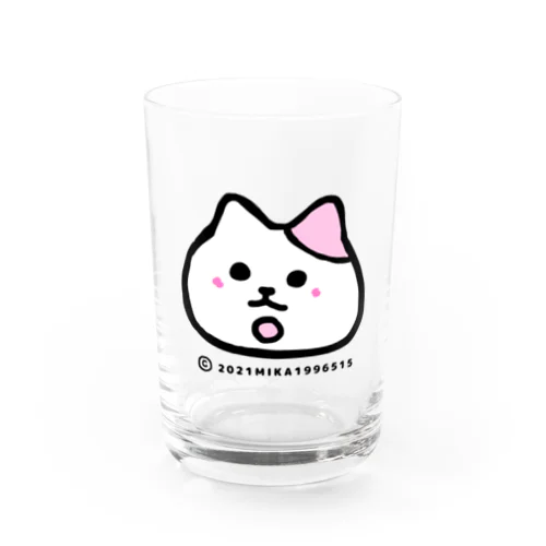 職なし辛いにゃ Water Glass