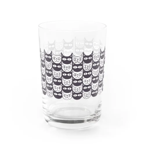 つながるねこねこ　よこなが Water Glass