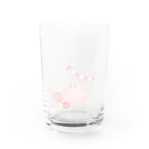 めんだこちゃんver.pink Water Glass