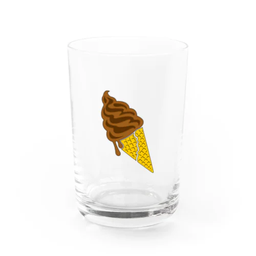 softcreamチョコレート Water Glass