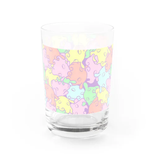 メンダコ迷彩シリーズ(パステルカラー) Water Glass