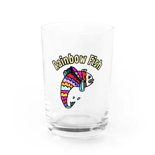 Rainbow Fish Water Glass