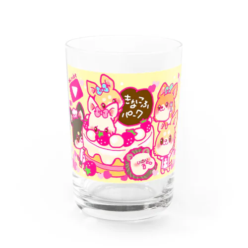 きなこふパーク Water Glass