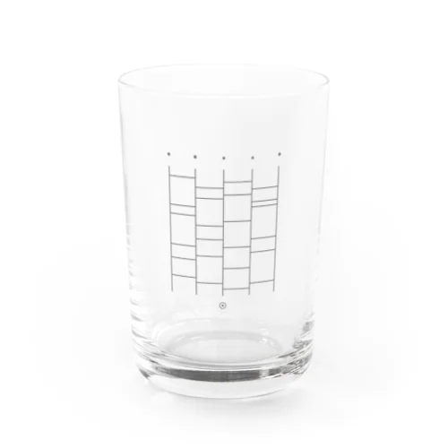 シンプルあみだくじ Water Glass