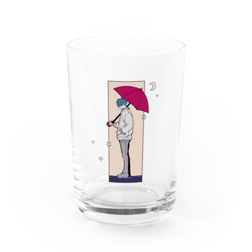 傘と星 Water Glass