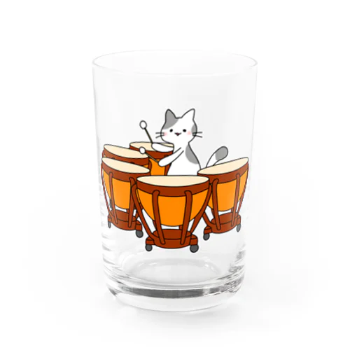 ティンパニねこ Water Glass