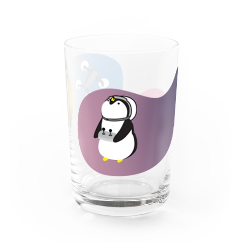 ペンギンとドローン Water Glass