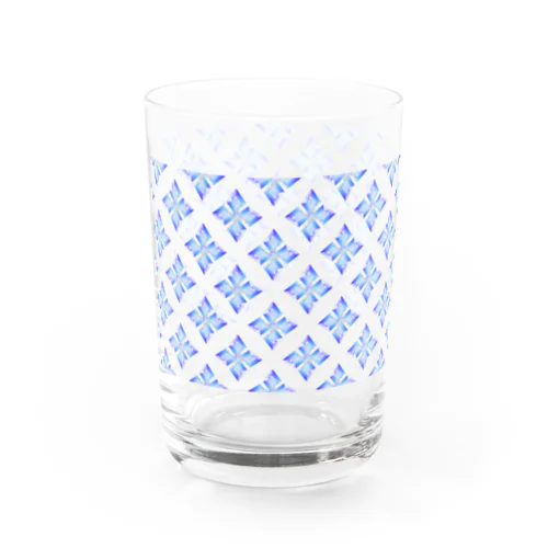 宝石のお花のグラス サファイア Water Glass