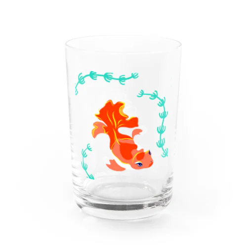 金魚　透明 Water Glass