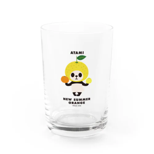 【チャリティー500円】【熱海】カブリモノ熱海パンダ　ニューサマーオレンジ Water Glass