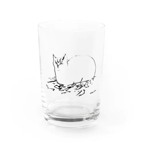 目付きの悪い猫 Water Glass