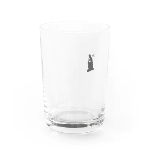 弥勒菩薩（ワンポイント　グレー） Water Glass