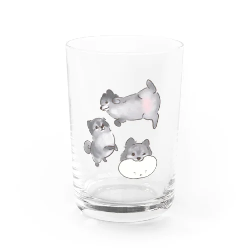 「保護犬カフェ支援」グッズ 熊伍郎さん Water Glass